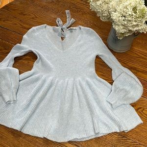 meghan markle blue dress LALA LOVE YOU SWEATER DRESS – AKIRA main image 1